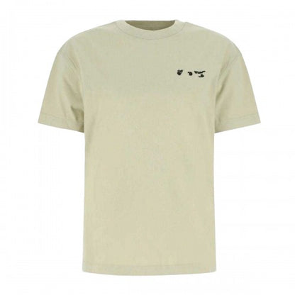 Front - Off-White Unisex Adult Logo Regular T-Shirt