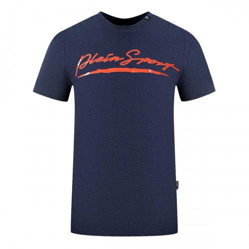 Front - Plein Sport Mens Signature Branded T-Shirt