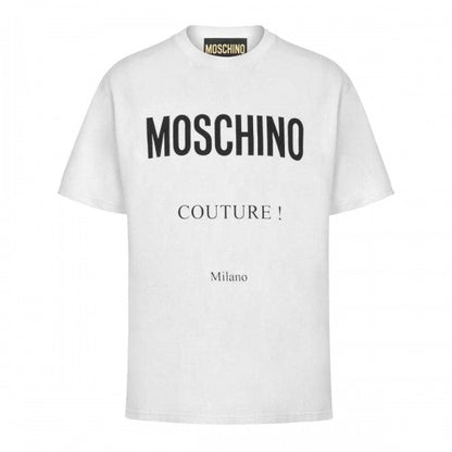 Front - Moschino Mens Couture Milano T-Shirt