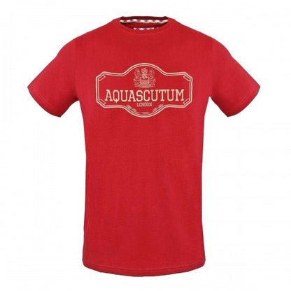 Front - Aquascutum Mens Signpost Logo T-Shirt