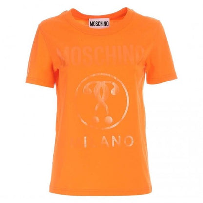 Front - Moschino Mens Question Mark Logo T-Shirt