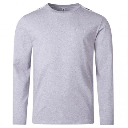 Front - Moschino Mens Taped Shoulders Long-Sleeved T-Shirt