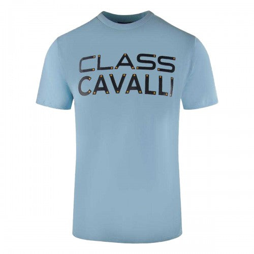 Front - Cavalli Class Mens Bolt Logo T-Shirt
