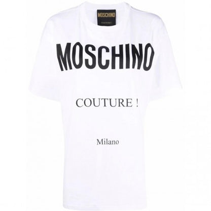 Front - Moschino Mens Couture Milano T-Shirt