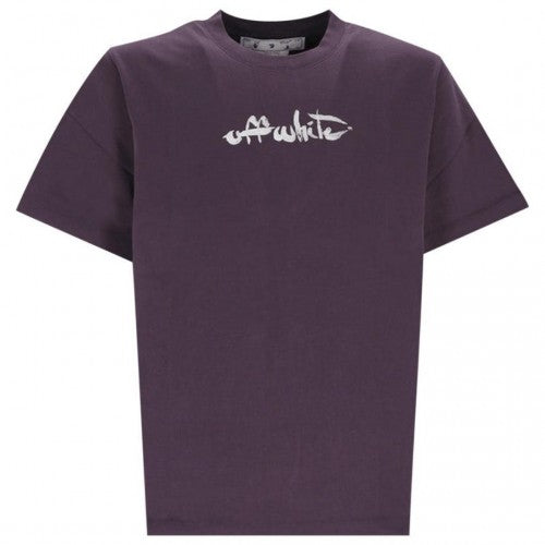 Front - Off-White Unisex Adult Arrow Logo Oversized T-Shirt