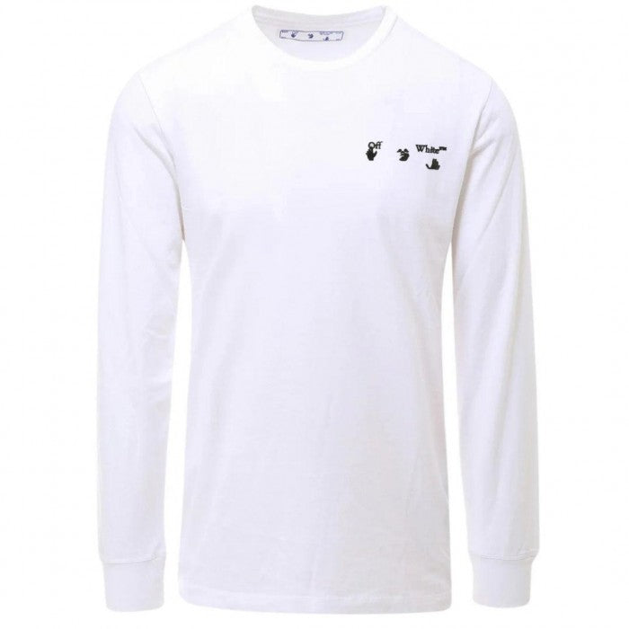 Front - Off White Mens Logo Long-Sleeved T-Shirt