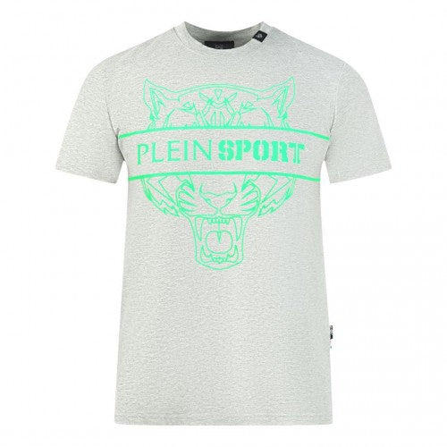 Front - Plein Sport Mens Tiger Head Logo T-Shirt