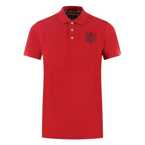 Front - Aquascutum Mens Branded Collar Polo Shirt