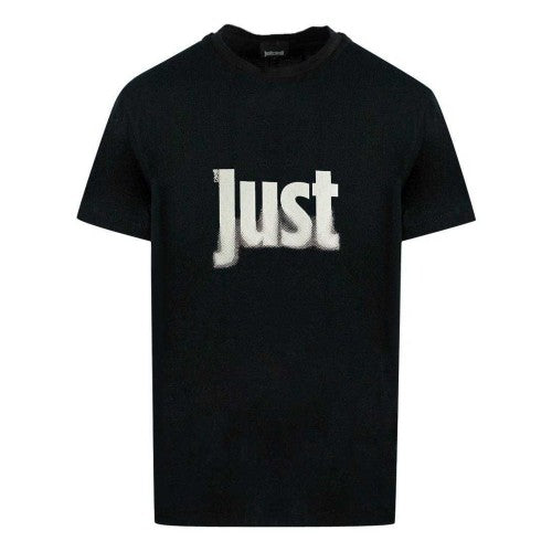 Front - Just Cavalli Mens Faded Logo T-Shirt