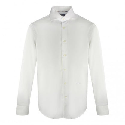 Front - Aquascutum Mens Plain Logo Long-Sleeved Shirt