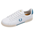 Front - Fred Perry Mens Bay Ocean Logo Leather Trainers
