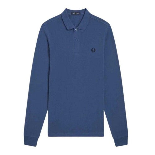 Front - Fred Perry Unisex Adult Plain Long-Sleeved Polo Shirt