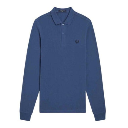 Front - Fred Perry Unisex Adult Plain Long-Sleeved Polo Shirt