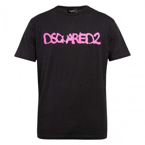 Front - DSquared2 Unisex Adult Scribble Spray Logo Cool Fit T-Shirt