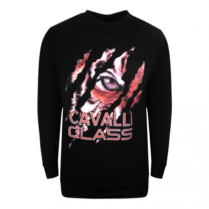 Front - Cavalli Class Unisex Adult Peeking Tiger Sweatshirt