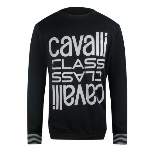Front - Cavalli Class Unisex Adult Logo Round Neck Sweatshirt