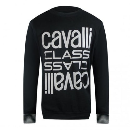 Front - Cavalli Class Unisex Adult Logo Round Neck Sweatshirt