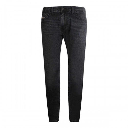 Front - Diesel Mens Tommer-R Denim Faded Jeans