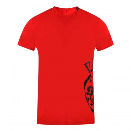 Front - Plein Sport Mens Side Logo T-Shirt