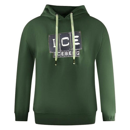 Front - Ice Iceberg Mens Block Logo Hoodie