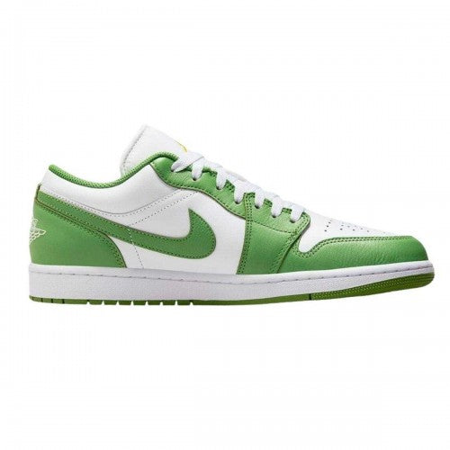 Front - Nike Mens Air Jordan 1 Leather Low Trainers