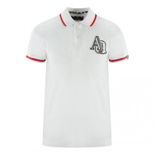 Front - Aquascutum Mens Tipped Embroidered Polo Shirt