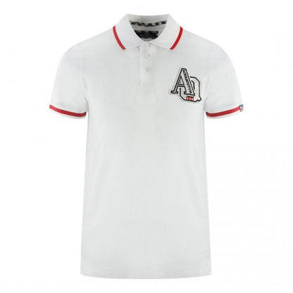 Front - Aquascutum Mens Tipped Embroidered Polo Shirt
