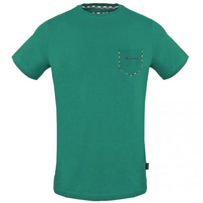 Front - Aquascutum Mens Check Pocket T-Shirt