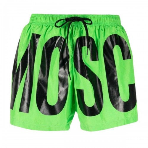 Front - Moschino Mens Logo Swim Shorts