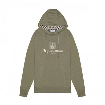 Front - Aquascutum Mens Active Big Logo Hoodie