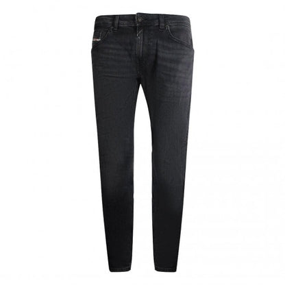 Front - Diesel Mens Tepphar-X Denim Faded Jeans