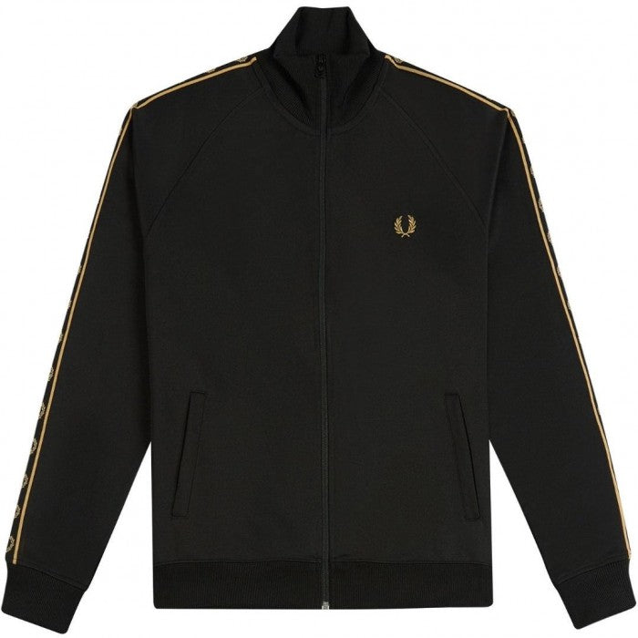 Front - Fred Perry Childrens/Kids Taped Track Jacket