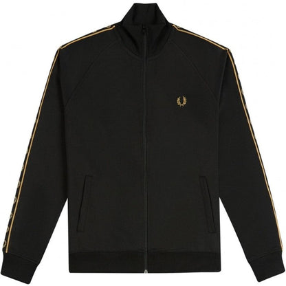 Front - Fred Perry Childrens/Kids Taped Track Jacket
