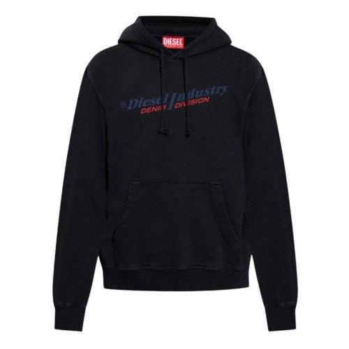 Front - Diesel Mens Industry Denim Division Hoodie