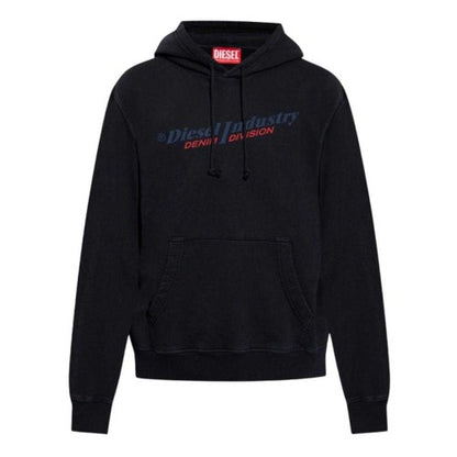 Front - Diesel Mens Industry Denim Division Hoodie