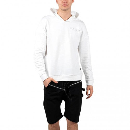 Front - Plein Sport Mens Logo Back Print Hoodie