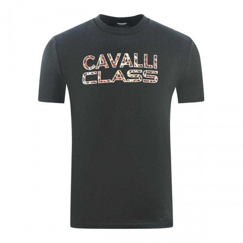 Front - Cavalli Class Mens Logo Printed T-Shirt