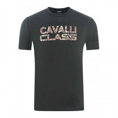 Front - Cavalli Class Mens Logo Printed T-Shirt