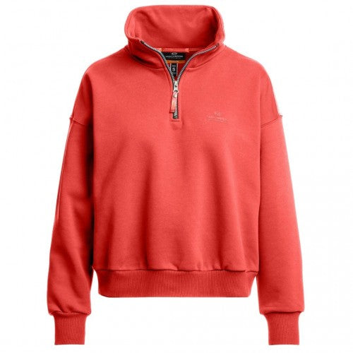 Front - Parajumpers Unisex Adult Zendaya Half Zip Sweatshirt