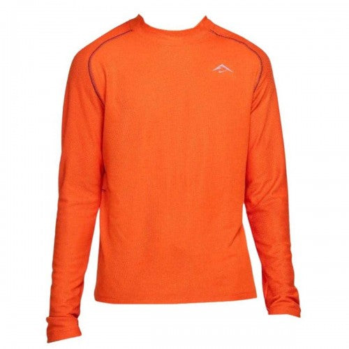 Front - Nike Mens Trail Dri-FIT Long-Sleeved Running Top