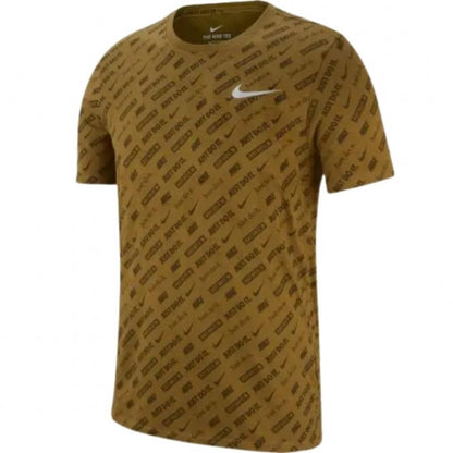 Front - Nike Mens All Over Logo Dri-FIT T-Shirt