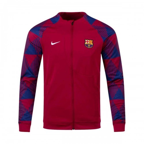 Front - Nike Mens Academy Pro FC Barcelona Knitted Full Zip Football Jacket