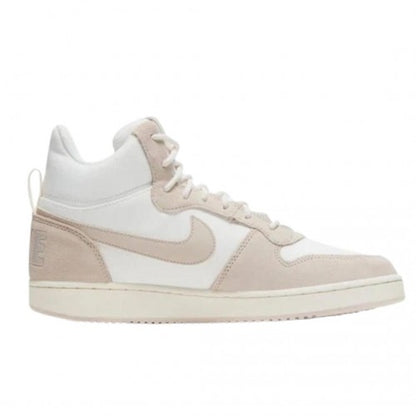 Front - Nike Womens/Ladies Court Borough Premium Leather Mid Cut Trainers