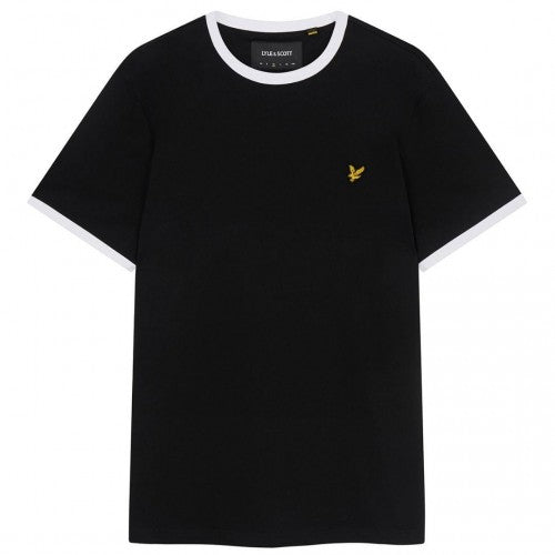 Front - Lyle & Scott Mens Ringer T-Shirt