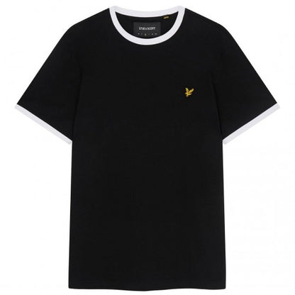 Front - Lyle & Scott Mens Ringer T-Shirt