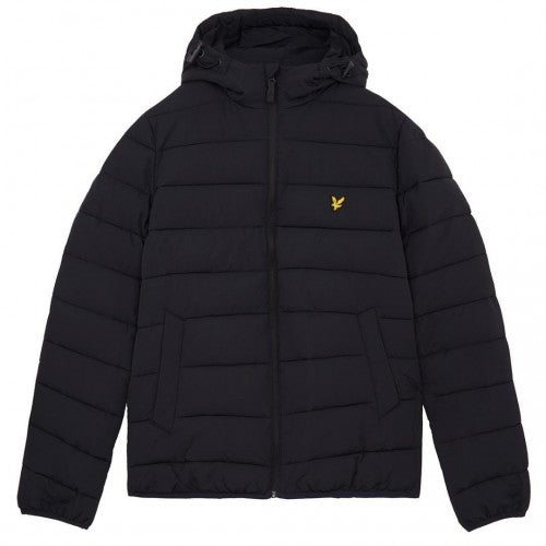 Front - Lyle & Scott Mens Hooded Puffer Jacket
