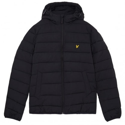 Front - Lyle & Scott Mens Hooded Puffer Jacket