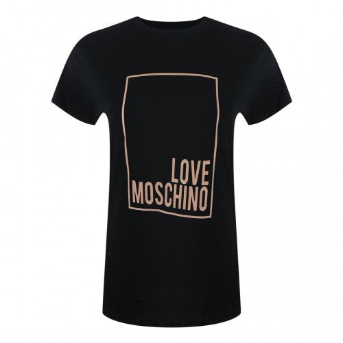 Front - Love Moschino Womens/Ladies Box Logo T-Shirt