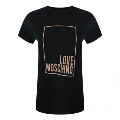 Front - Love Moschino Womens/Ladies Box Logo T-Shirt