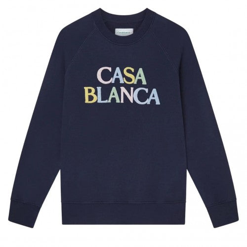 Front - Casablanca Womens/Ladies Stacked Logo Sweatshirt